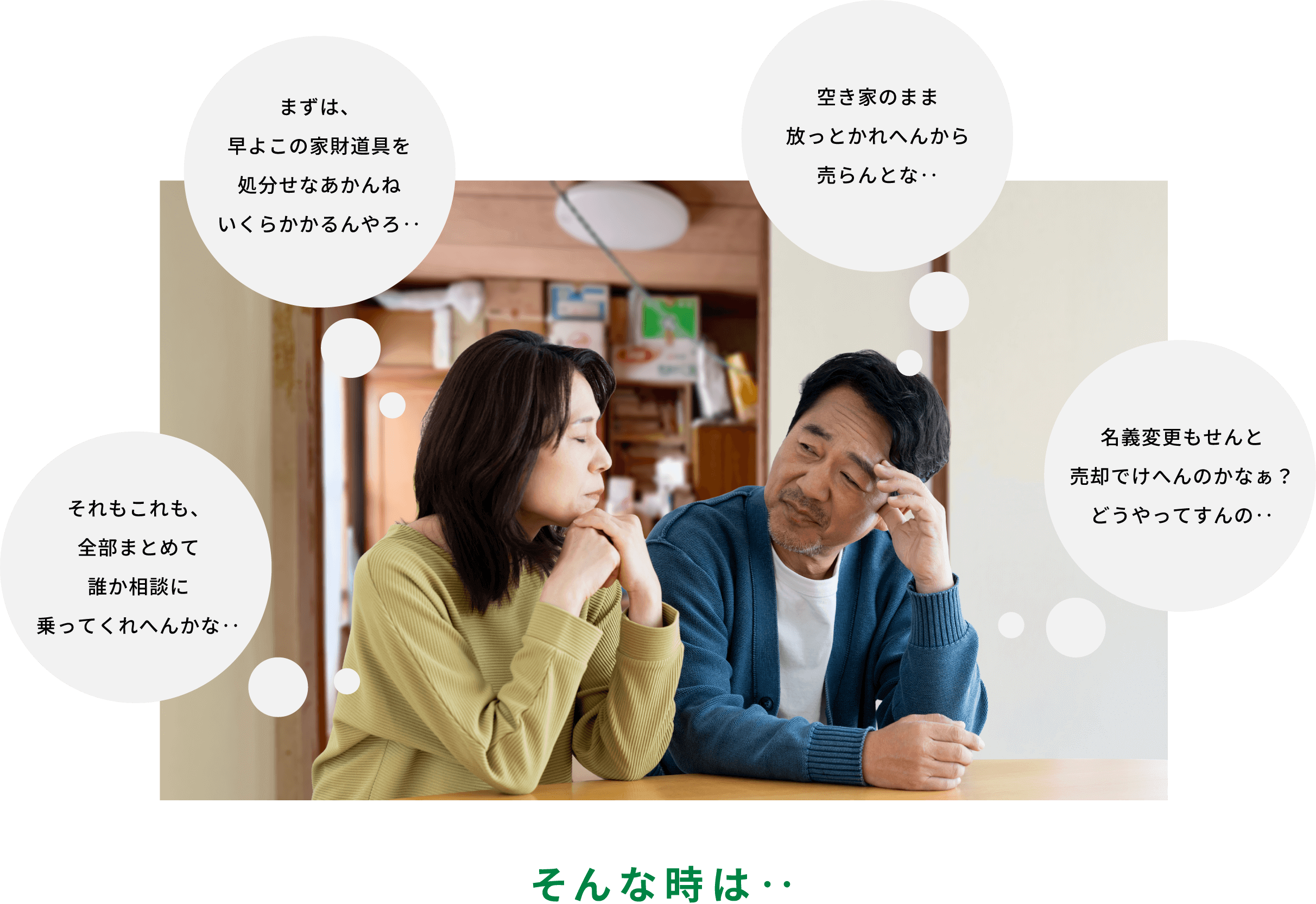 心配しているご夫婦